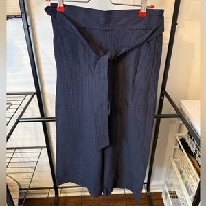 Zara Dark Blue Pinstripe Pants